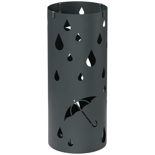Paraplystativ - Grå paraplyholder | Farve: Grå | Mål: 17x17x41 cm