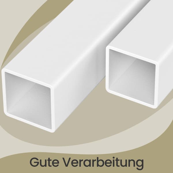 Kommode med 9 stofskuffer | Hvid | 98,8x30x95,2 cm