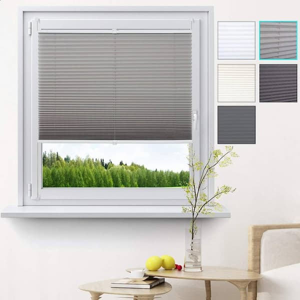 Plisségardin uden boring Easyfix | Grå | 105x130 cm