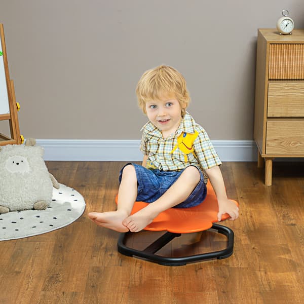Sensorisk højstol til autisme | Farve: Orange, sort | Mål: 55x55x26 cm