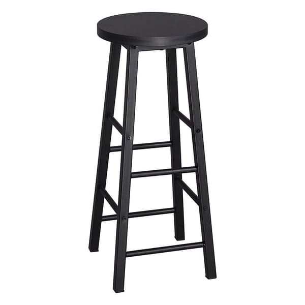 Bistro barstolar 2-delat set | Svart