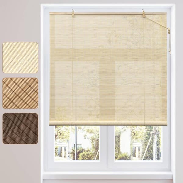 Bambu rullgardin med sidodrag | Naturen | 110x220 cm