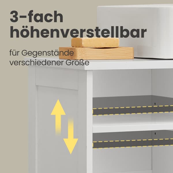 Håndvaskskab - Badeværelsesskab - Pladsbesparende - 30 x 90 x 60 cm