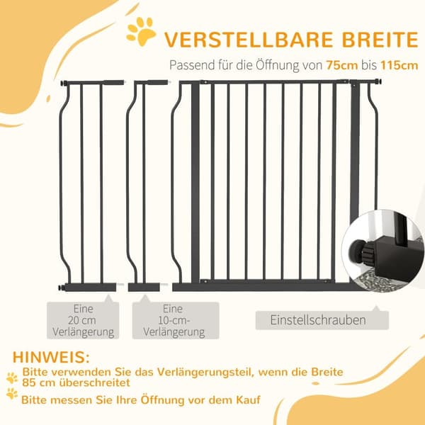 Kæledyrslåge til dør - Sikkerhedslåge | Farve: Sort