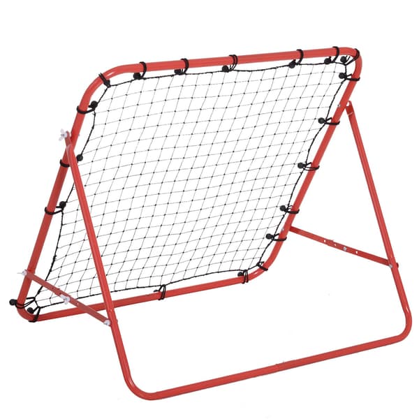 Fodbold Rebounder | Farve: Rød, Sort | Mål: 37,79x31,49x37,79 cm