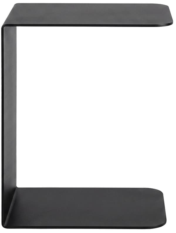 Sidebord Selby - C-formet | Farve: sort | Mål: 28x38x48 cm