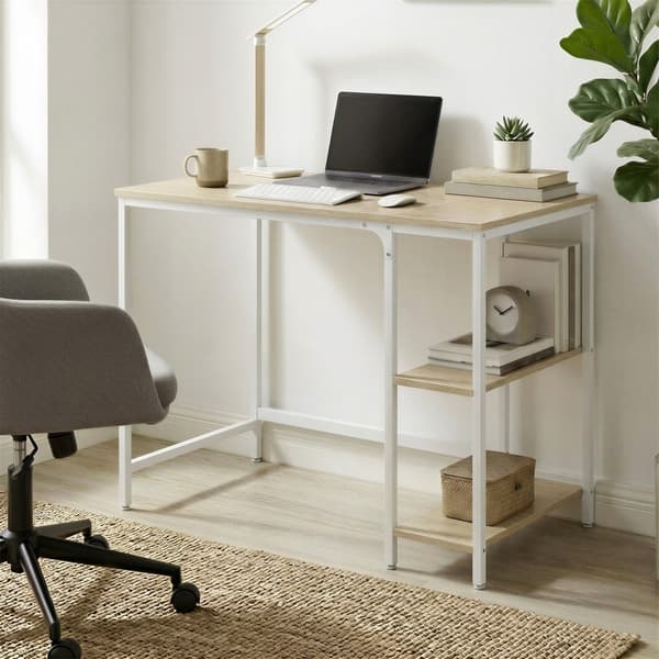 Moderne bureau | Beige-wit | 100x50x76 cm