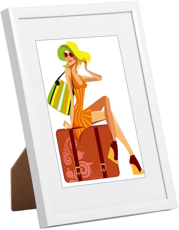Fotoram i plast | Vit | 10x15 cm