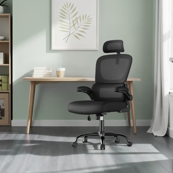 Ergonomisk kontorstol med mesh ryglæn