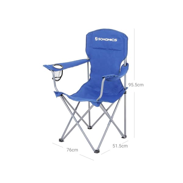 Campingstol 2-delt sæt | Blå | 51,5x76x95,5 cm