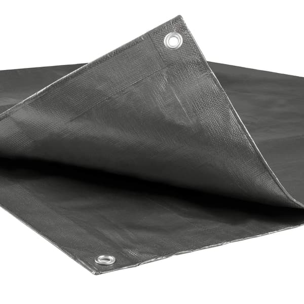 Vedenpitävä pressu silmukoilla 180 g/m² | Harmaa | 300x400 cm
