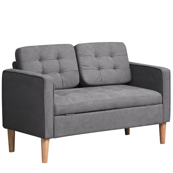Sofa med opbevaring - Grå sofa | Farve: Grå | Mål: 111x62x78 cm