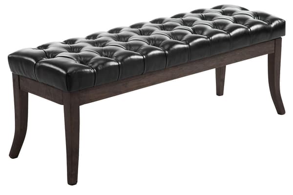 Sofa RAMSES - Chesterfield sofa | Farve: sort | Mål: 120x38x46 cm