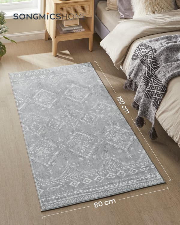 Boho matta för heminredning | Duva grå | 80x150 cm