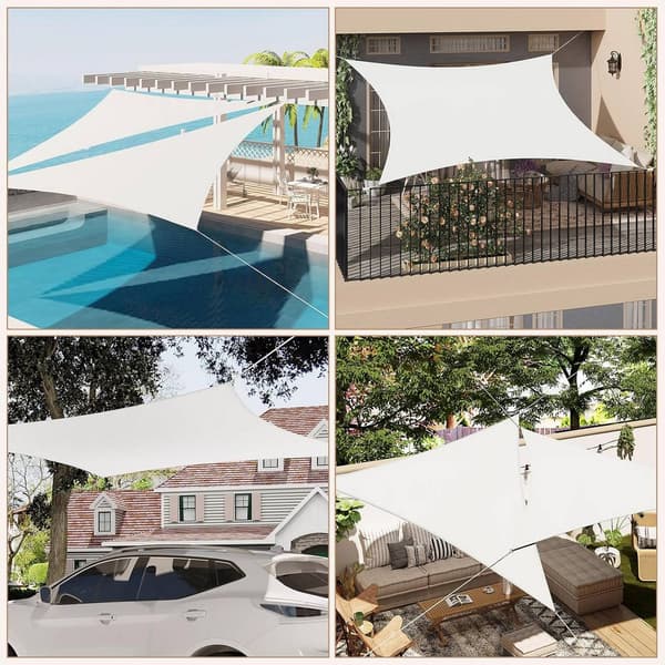 Triangular polyester sun cloth with UV protection | Kerma | 360x360x510 cm