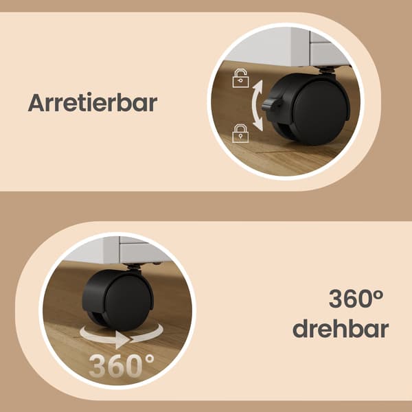 Rullecontainer met deur | Viden | 80x40x65 cm