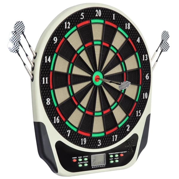 Elektronisk dartskive med 18 spil og 159 variationer | Farve: Sort