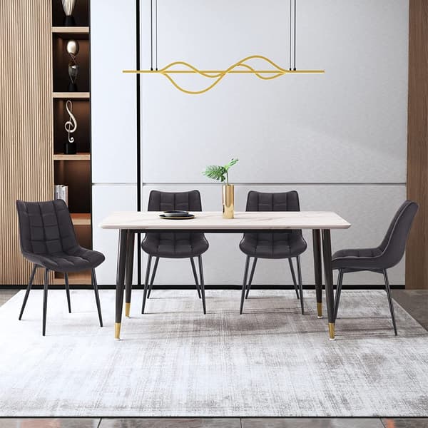 6-delige eetkamerstoelenset met rugleuning | 46x40,5x85,5 cm