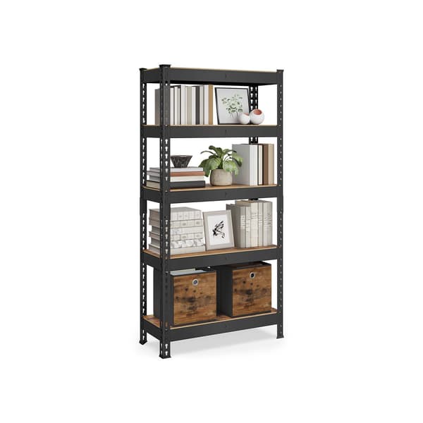 Zware 5-laags stellingkast van staal - 30x75x150 cm