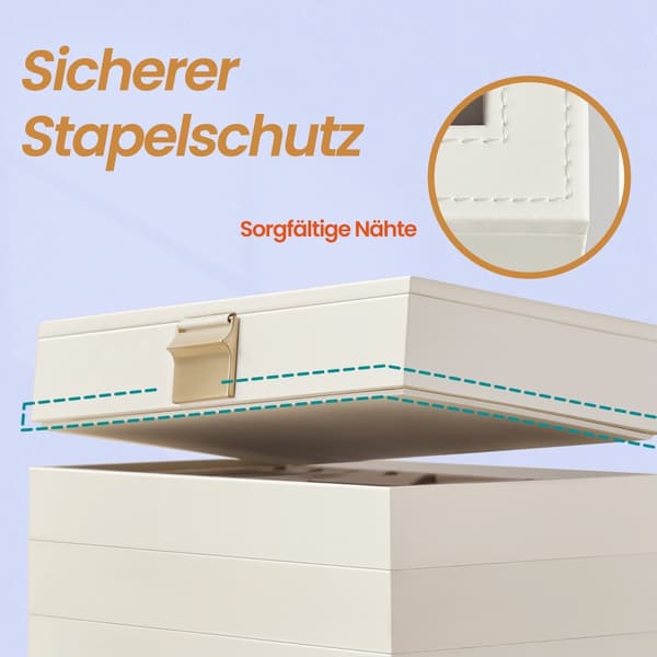 Stabelbart smykkeskrin - organizer - udstillingsboks - 4 niveauer - pladsbesparende