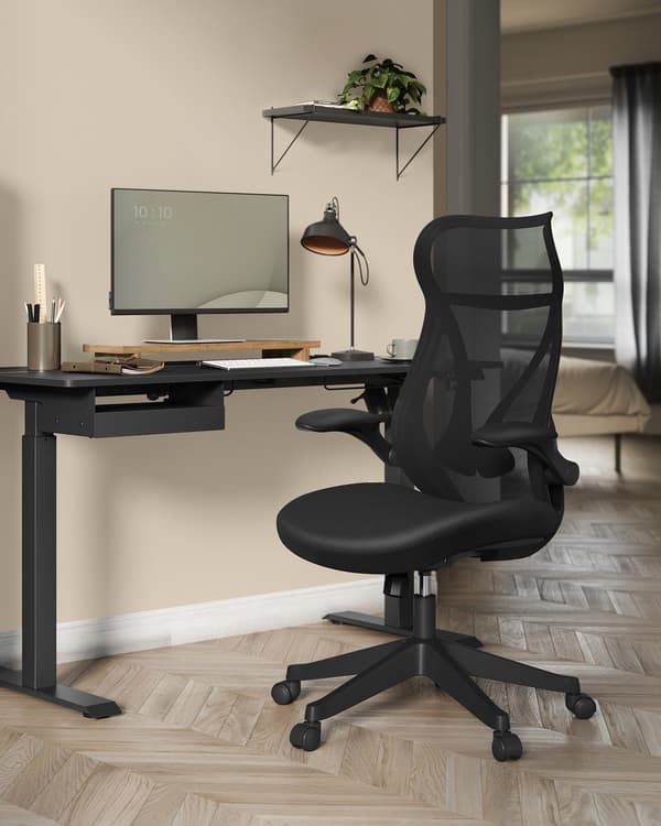 Ergonomisk kontorstol - drejelig - 60 x 55 x 85 cm