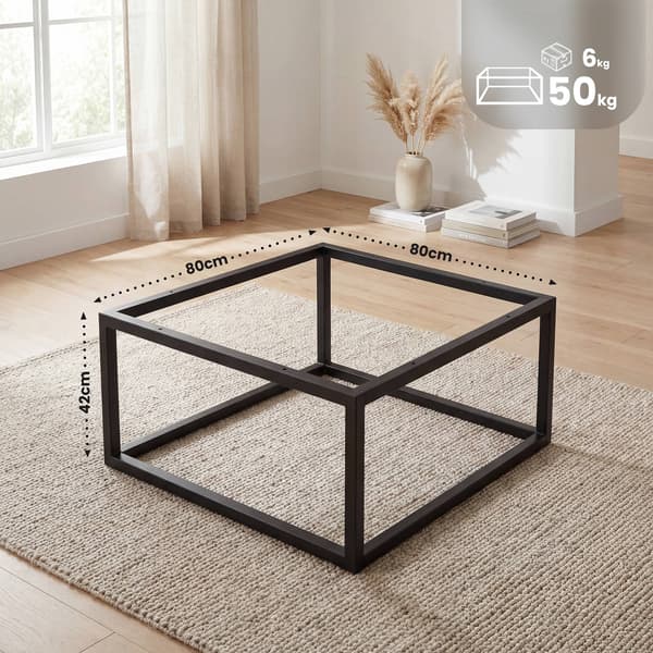 Metal bordfod - DIY bordfod | Farve: sort