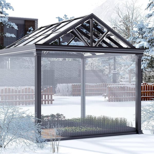 Vedenpitävä pressu silmukoilla | Läpinäkyvä | 4x5 m
