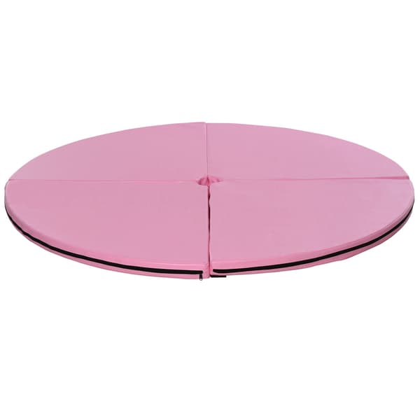 Sammenfoldelig stangdansmåtte | Farve: Pink | Mål: 150x150x5 cm