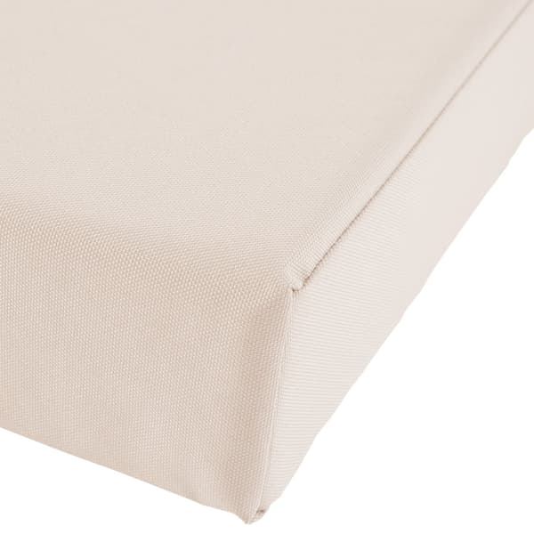 Teak sofa Jackson med sædehynde | Farve: creme | Mål: 150x61x93 cm