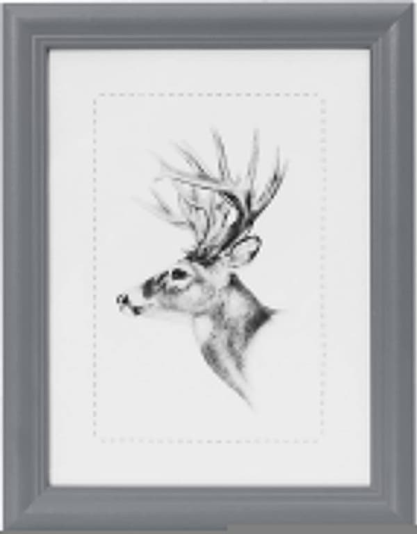 Fotoramme i træ med glas, grå 20x30 cm