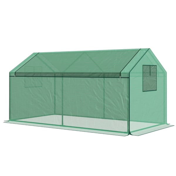 Polytunnel drivhus til haveplanter | Farve: Grøn | Mål: 92x180x92 cm