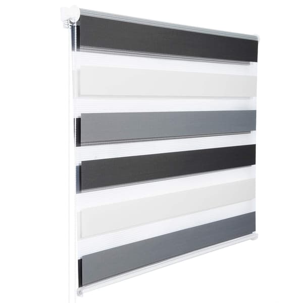 Duo rullgardin | Vit+Grå+Antracit | 60x150 cm