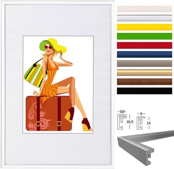 Fotoram i plast | Vit | 10x15 cm