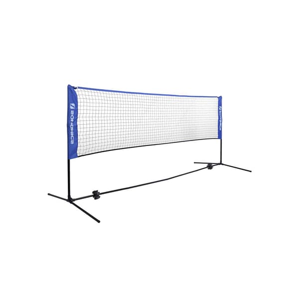 Badmintonnet bærbart udendørs justerbart foldbart sort 300 x 155 x 103 cm