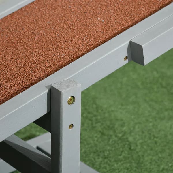 Hunderocker - Agility til hunde | Farve: Grå, brun, sort | Mål: 30x180x30 cm