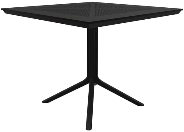 Zeron havemøbelsæt med 2 stole | Farve: sort | Mål: 186x80x85 cm