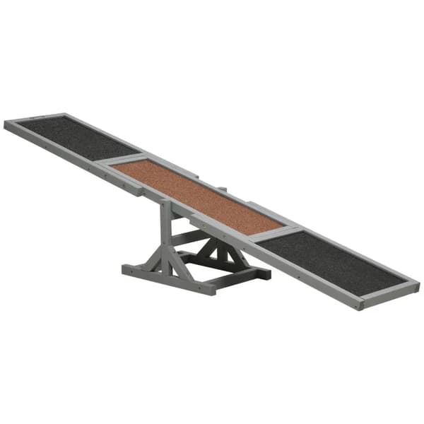 Hunderocker - Agility til hunde | Farve: Grå, brun, sort | Mål: 30x180x30 cm