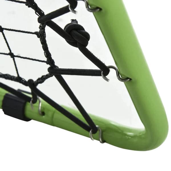 Rebounder net til boldtræning | Farve: Sølv/grøn/sort | Mål: 75x75x64 cm