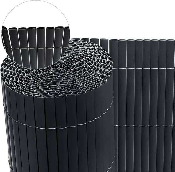 PVC synlighedsmåtte med kabelbindere | Grå | 400x100 cm