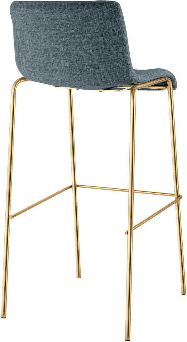 2 baarituolia Hover - Kangasistuin | Väri: Sininen | Mitat: 43x48x100 cm