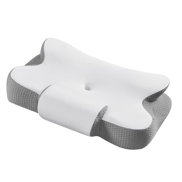 Ergonomisk kylande nackkudde | Vit-grå | 59x40 cm