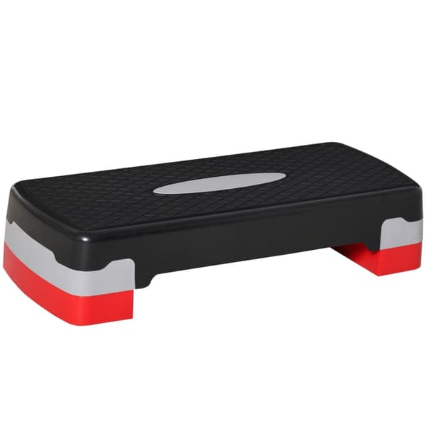 Aerob stepper | Farve: Sort+Grå+Rød | Mål: 29x68x15 cm