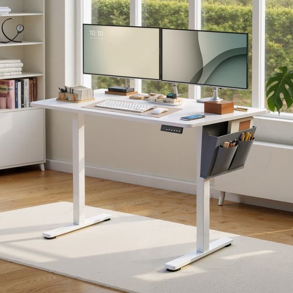 Elektrisk justerbart skrivebord | Sort | 140,1x60 cm