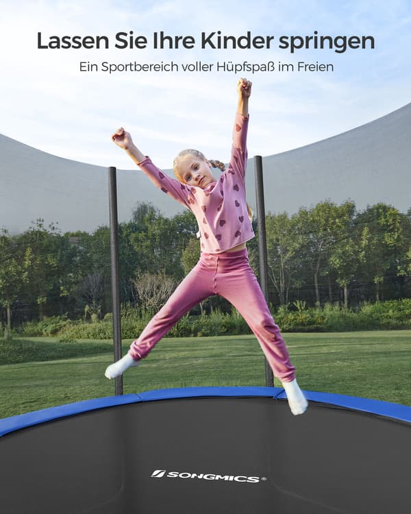 Utomhustrampolin för barn – certifierad – 150 kg – 76 cm – galvaniserat stål
