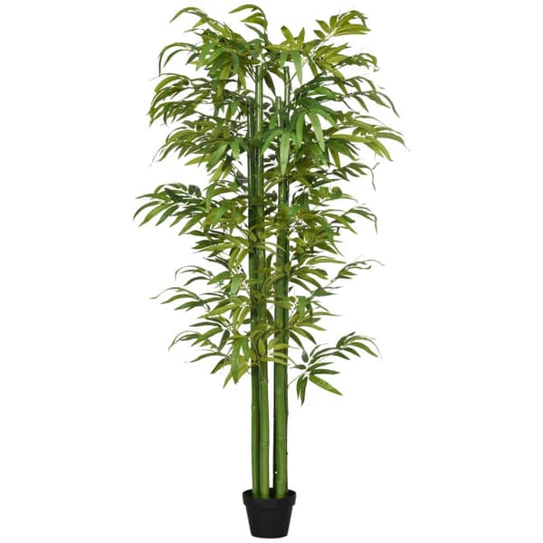 Keinotekoinen bambu 180 cm ruukulla | Väri: Vihreä