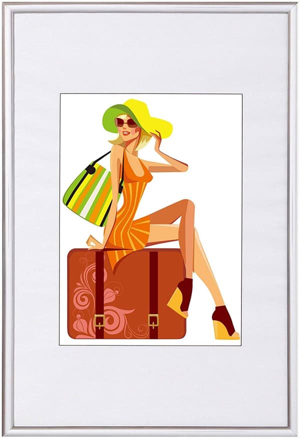 Fotoram i plast | Silver | 13x18 cm
