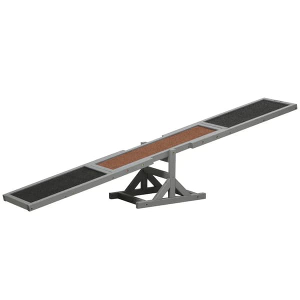 Hunderocker - Agility til hunde | Farve: Grå, brun, sort | Mål: 30x180x30 cm
