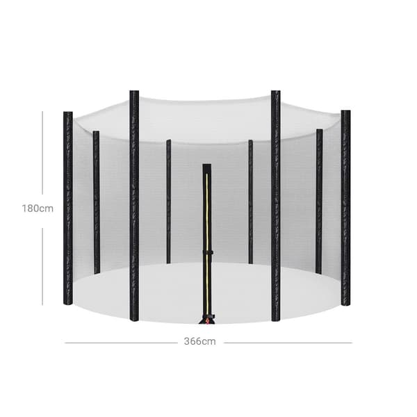Trampolin skyddsnät - skyddsnät - beige - 366 cm