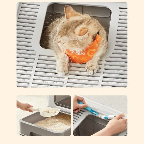 Kattlåda med lock - kattskåp - katthus - katthål