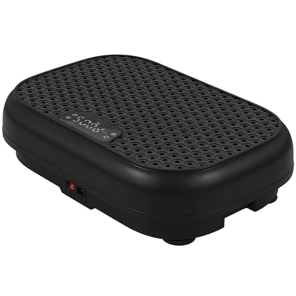 Vibrationsplade 120 positioner, 5 programmer med bånd | Farve: Sort | Mål: 32x48x12,5 cm